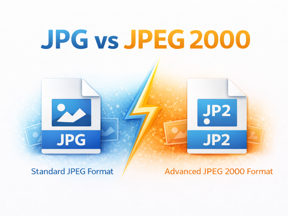 JPG vs JPEG 2000 comparison